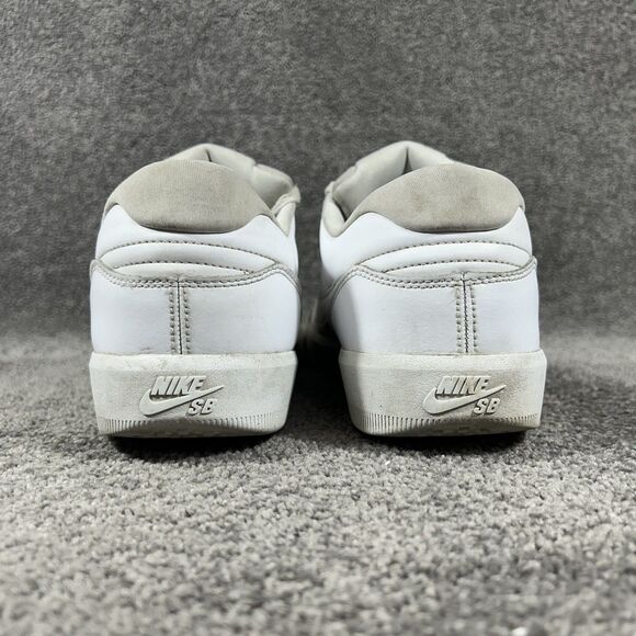 Nike SB Force 58 DH7505-100 Men’s Sz 13 Premium Triple White Leather Skate Shoes main image 5